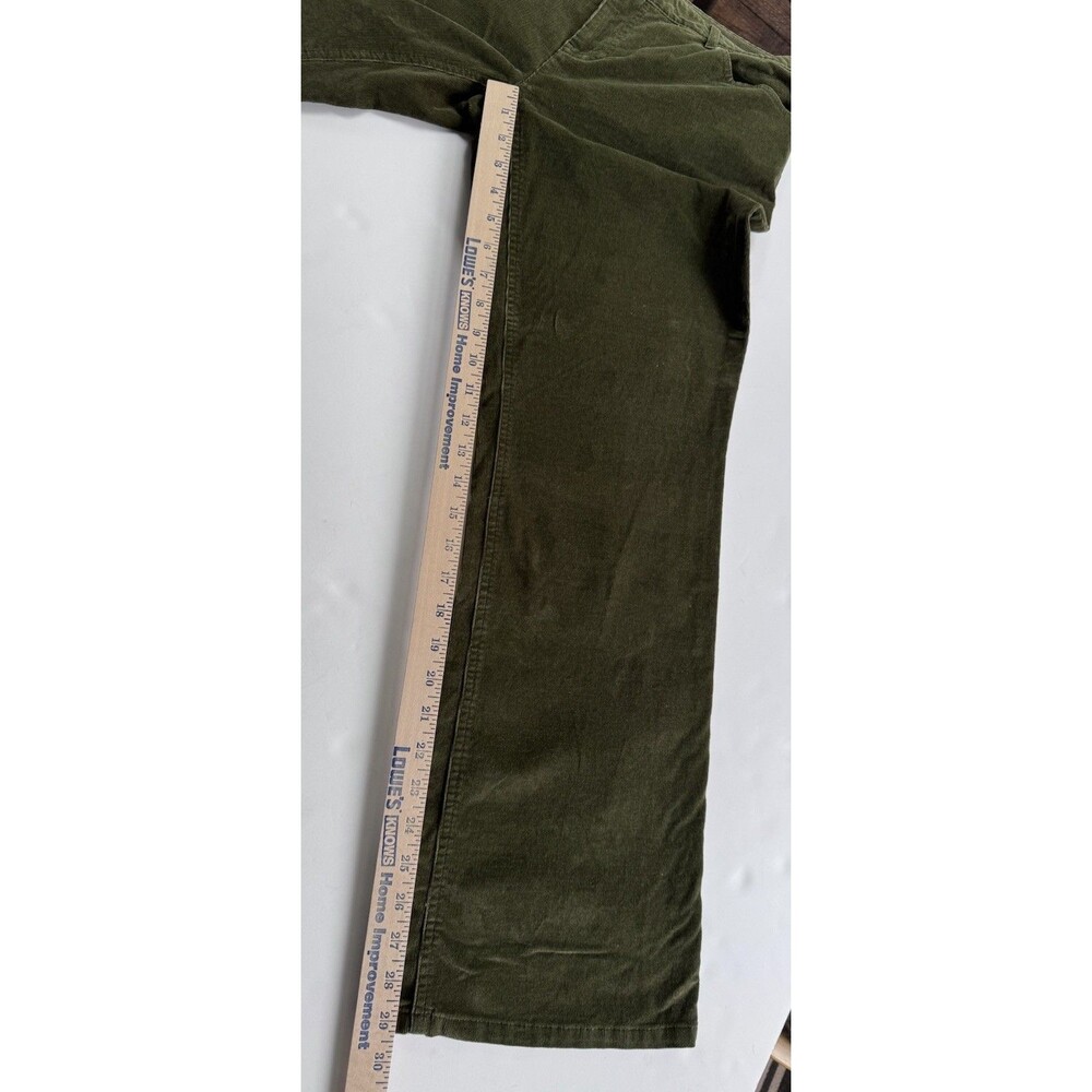 J. Jill Women’s Corduroy Pants Jeans Size 10 Petite Olive Green Boot Cut Stretch - Picture 4 of 8